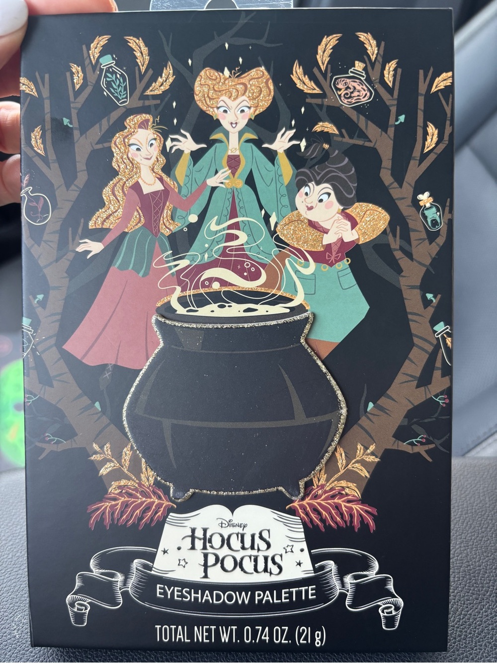 Disney Hocus Pocus Eyeshadow Palette - Black, Gold, Green, Pink